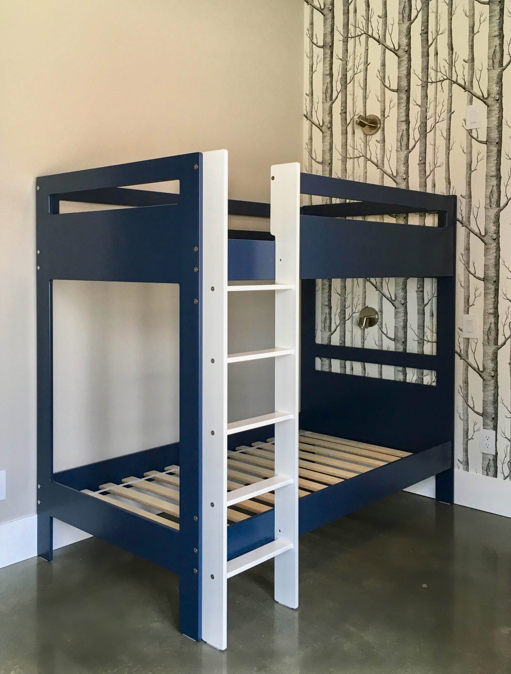 blue birch multiply bunk bed finished in an eco friendly varnish